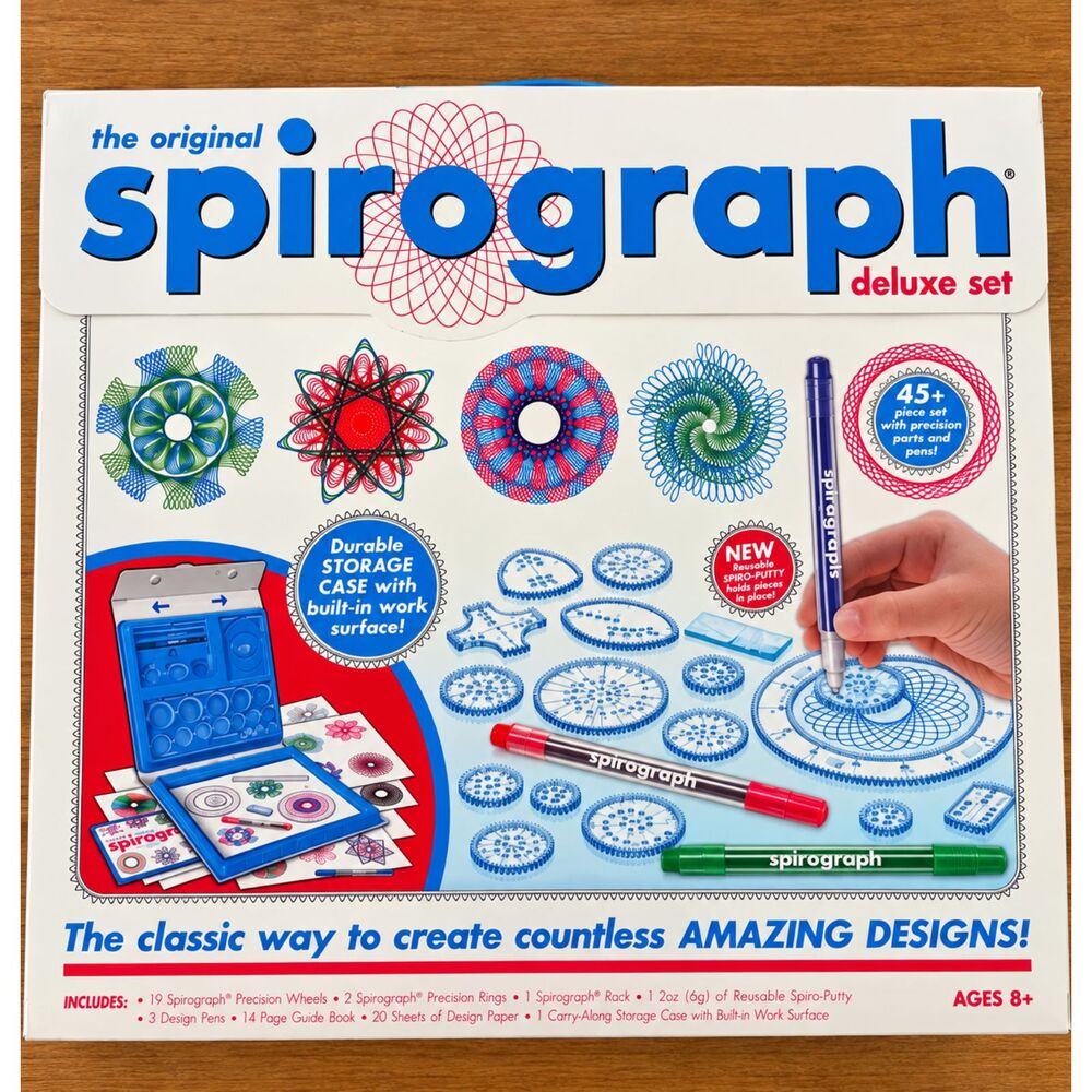 The Original Spirograph Deluxe Set 2014 Kahootz 45+ Piece #01001 Complete